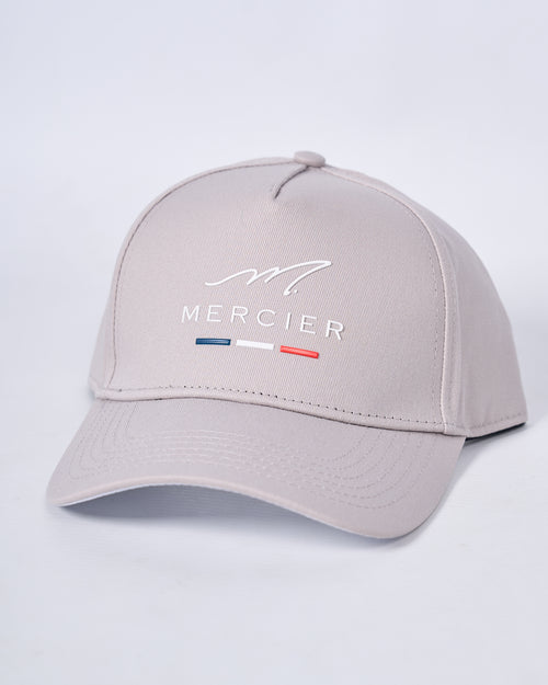 Steel Grey Raised Signature Mercier Cap