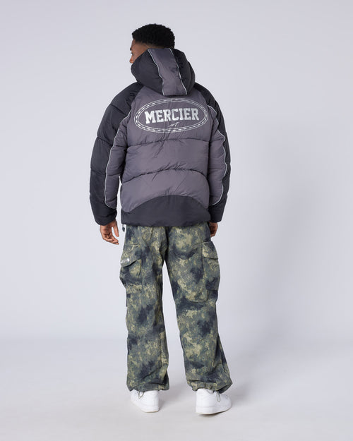 Drifter Panel Puffer Jacket Black