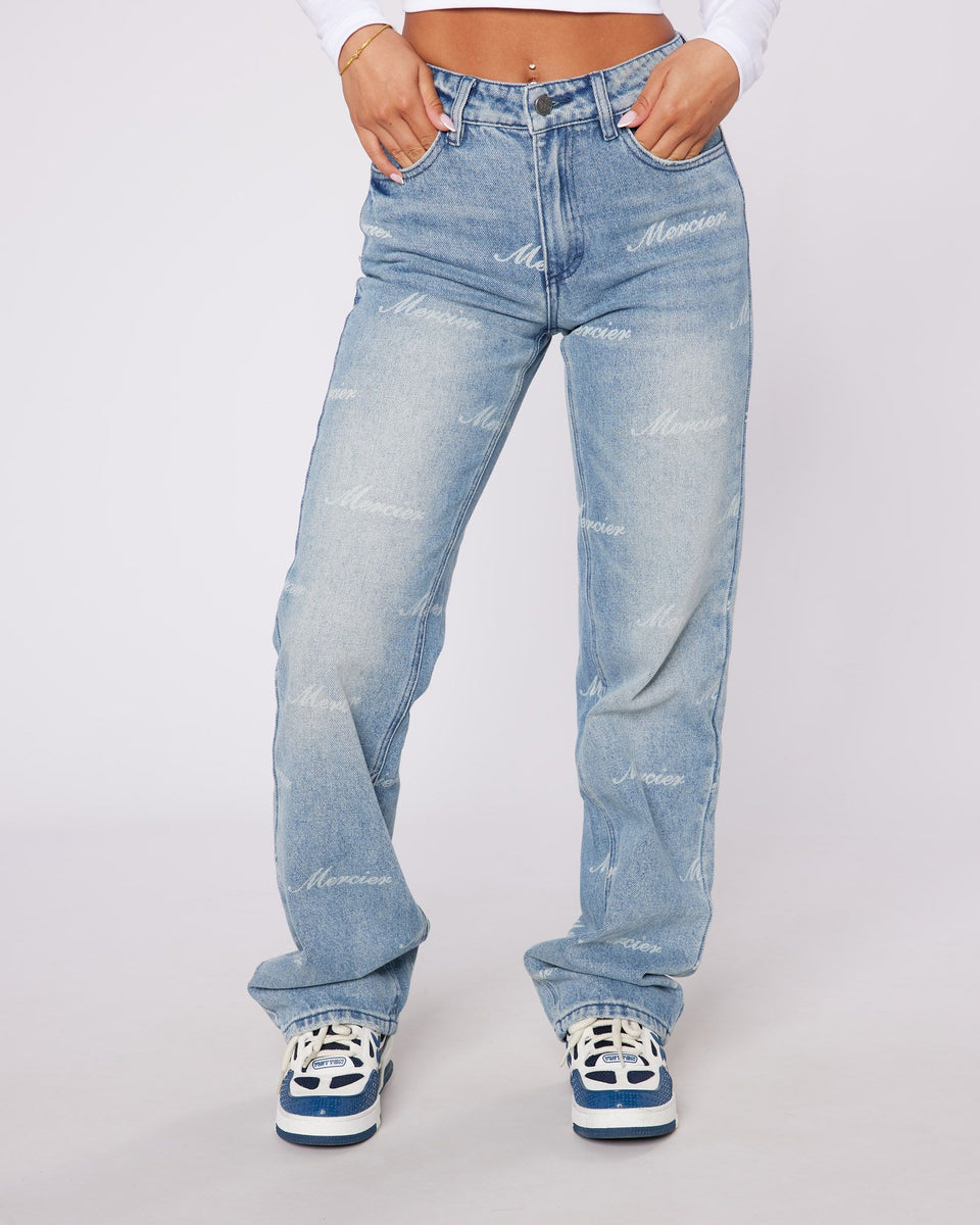 Mercier Women's Script Denim Jeans | Women's Jeans – MERCIER