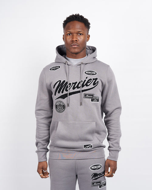 Steel Grey Teams Abzeichen Hoodie