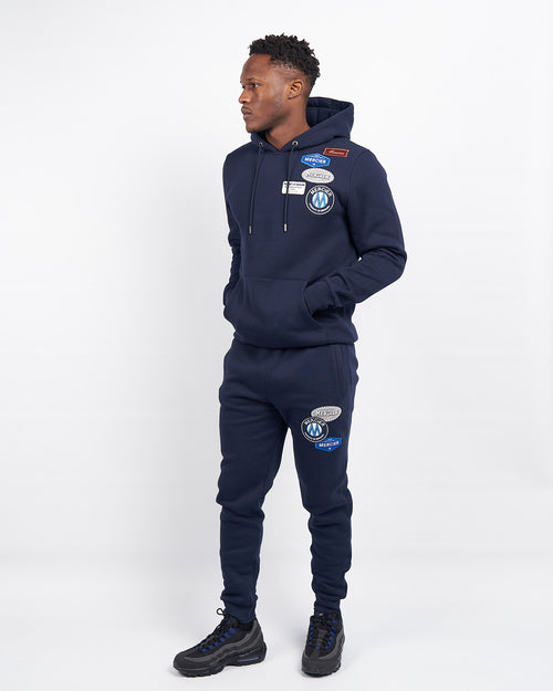 Navy Mercier UND Abzeichen Jogger