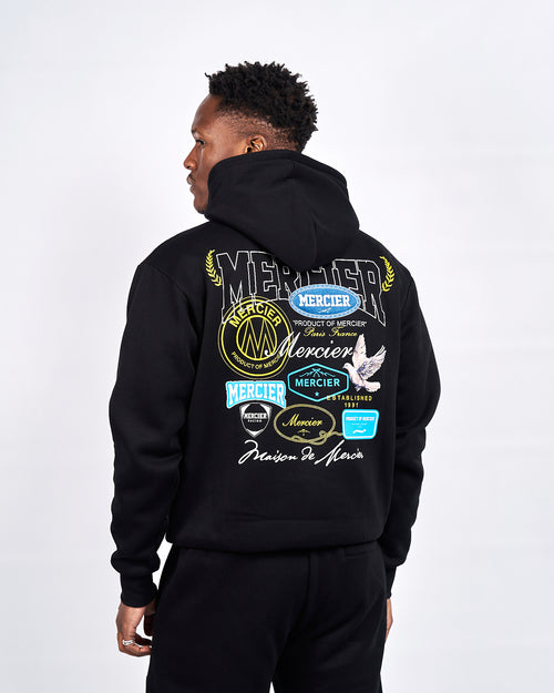 Schwarzer Multi Tour Hoodie