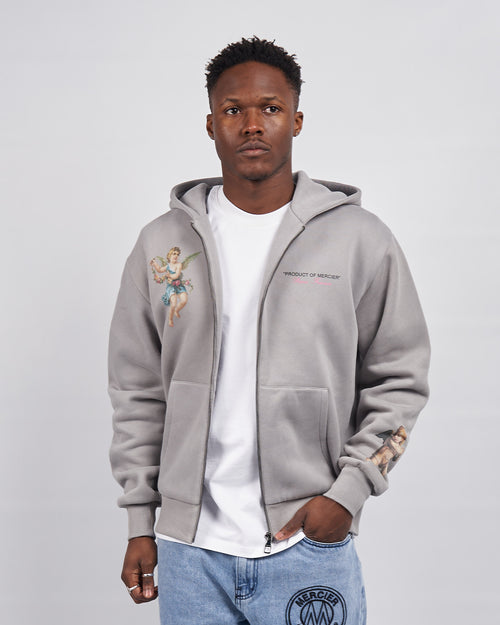 Steel Angelo Product Of Mercier Zip Hoodie