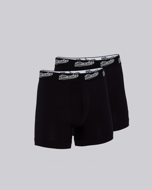 Schwarze Baseball-Boxershorts 2PK