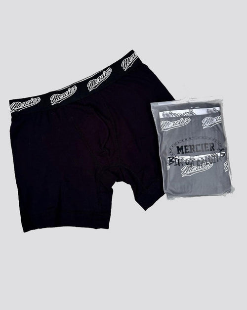 Schwarze Baseball-Boxershorts 2PK